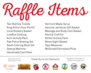 raffle items information danville